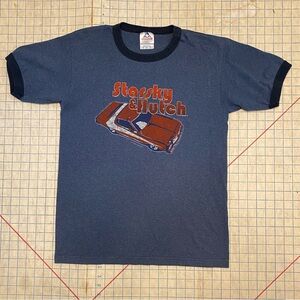 Starsky & Hutch ringer tshirt, size M, medium Heather blue/gray